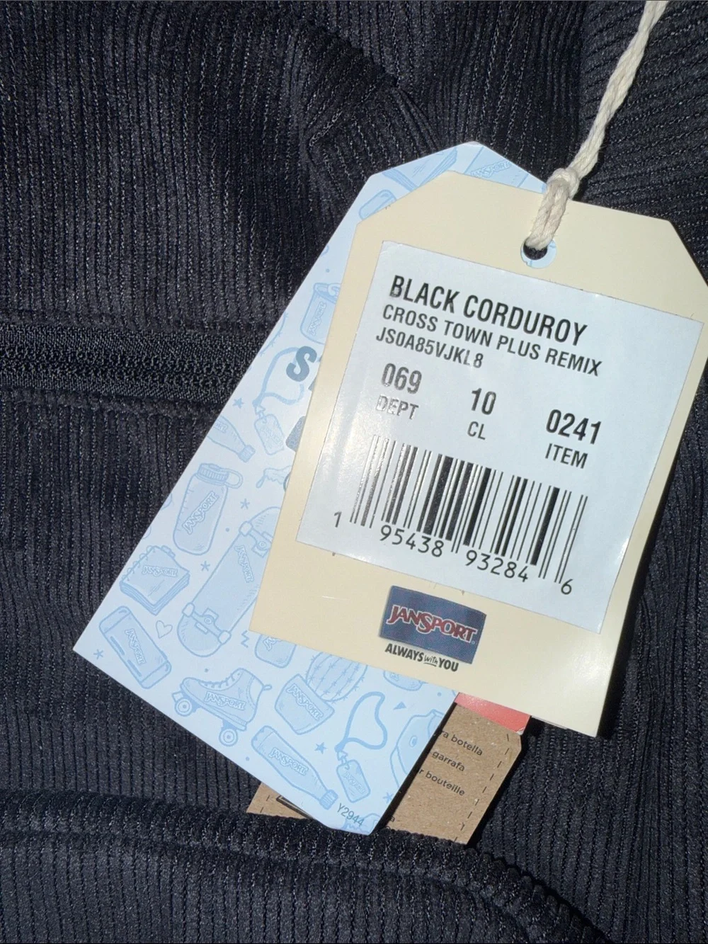 JanSport Cross Town Corduroy 17